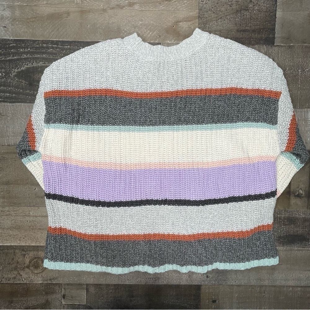 American Eagle Oversized Striped Crewneck Sweater size XS - Picture 3 of 9
